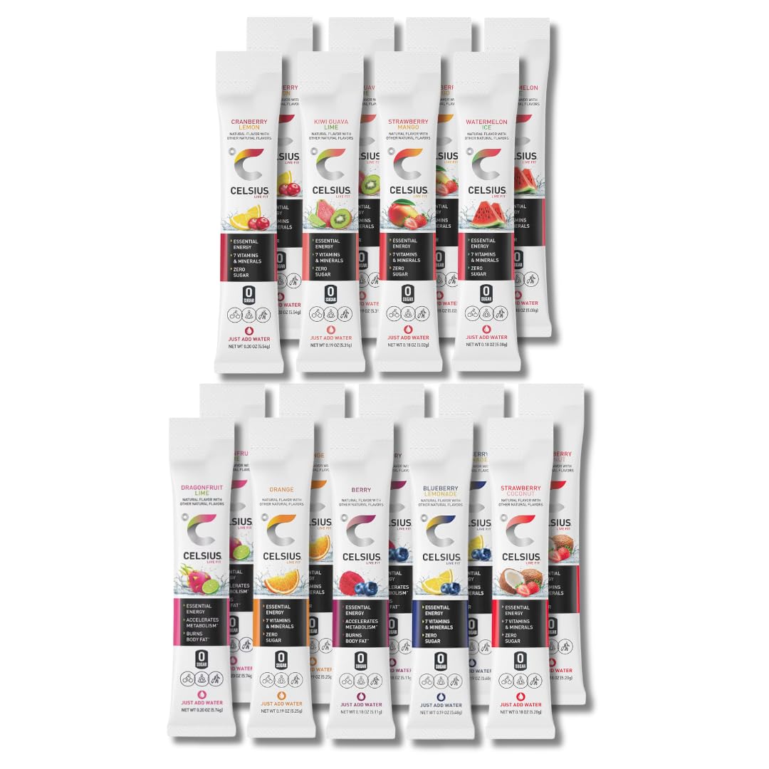 Prime Odyssey on-the-go energy powder sticks 18-count variety pack boosts focus during workouts