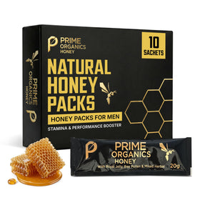 Prime Organics Honey Pack sachet for on-the-go energy boost