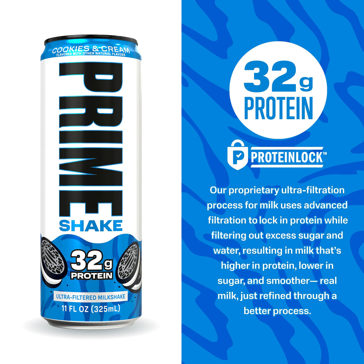 Prime Shakes 150 calories and 2g sugar support protein goals