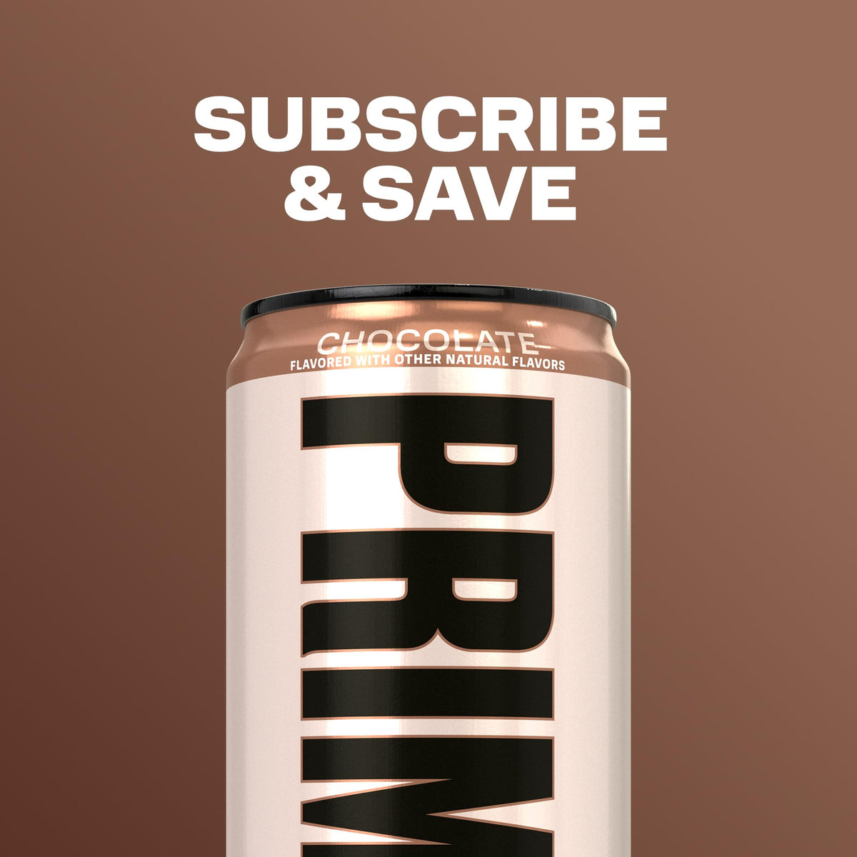 Prime Shakes Chocolate resealable cap adds convenient portability.