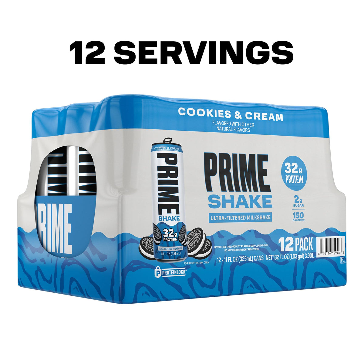 Prime Shakes Ultra-filtered milk can signifies a premium protein source