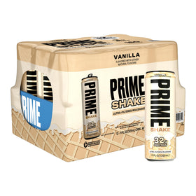 PRIME Shakes Vanilla bottle front ready-to-drink protein for on-the-go fueling