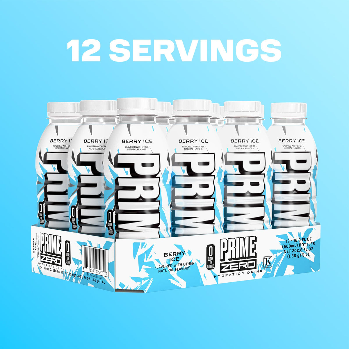 Prime ZERO Berry Ice in athlete setting demonstrates rapid fluid replenishment potential.