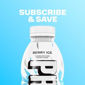 Prime ZERO Berry Ice carton on shelf signals gluten-free hydration options.
