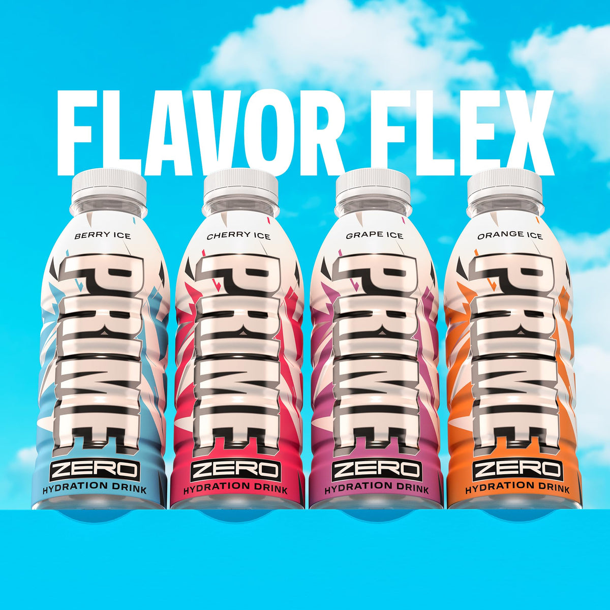 Prime ZERO Berry Ice packaging shot highlights 12-pack convenience.