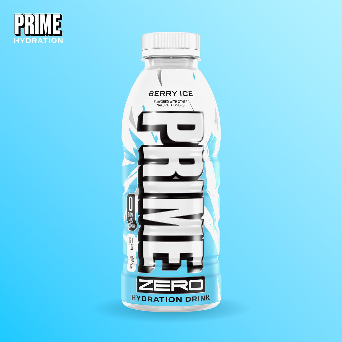 Prime ZERO Berry Ice recovery moment suggests cooling mouthfeel after activity.