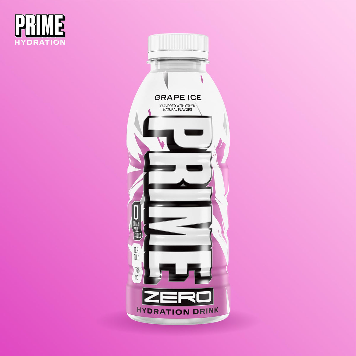 Prime Zero Grape Ice ready-to-drink boost after exercise.