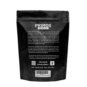 Primos Coffee Co. washed and naturally dried beans; consistent quality from field to bag.