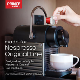 Prince Caffe Espresso pod for everyday espresso with depth