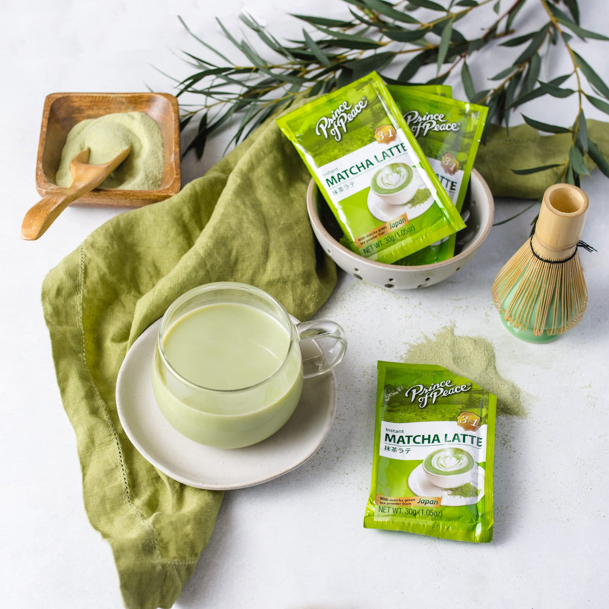 Prince Of Peace ceremonial-grade matcha powder, premium taste for everyday enjoyment