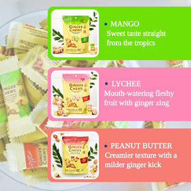 Prince Of Peace Ginger Chews Mango bundle for tropical sweetness.