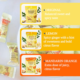 Prince Of Peace Ginger Chews Orange bundle for refreshing citrus bite.