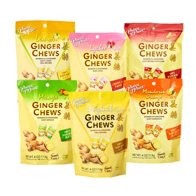 Prince Of Peace Ginger Chews Original bundle with chewy bites and natural flavor.