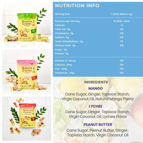 Prince Of Peace Ginger Chews Peanut Butter bundle for creamy chewy treat.