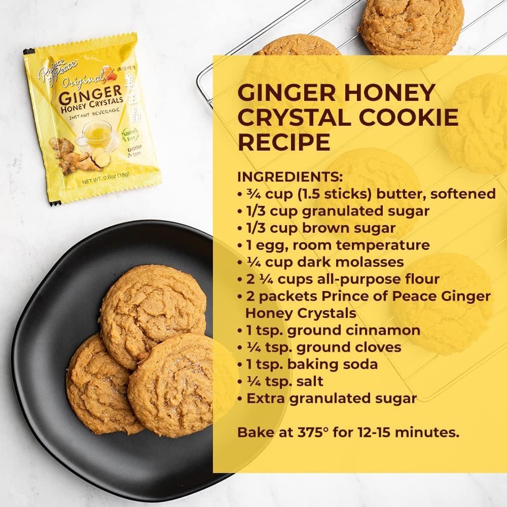 Prince of Peace Ginger Honey Crystals dissolving in cup for quick sip