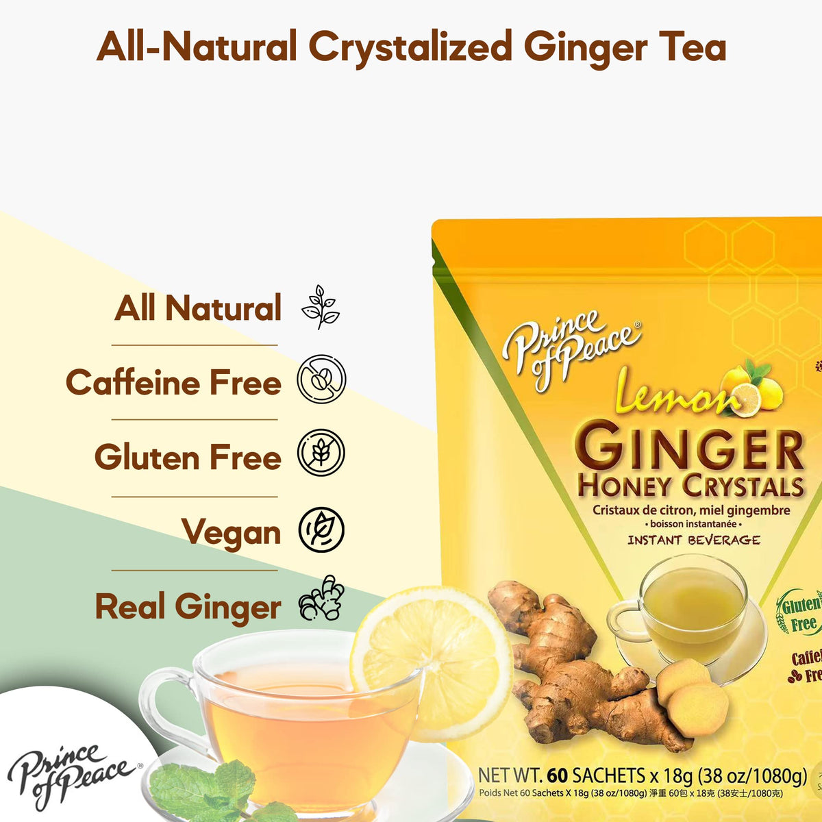 On-the-go sachets fit in bags for instant refreshment with Prince Of Peace.