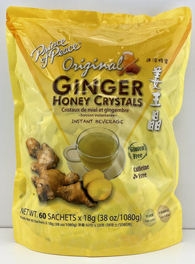Prince of Peace Ginger Honey Crystals sachets packaging for easy daily use