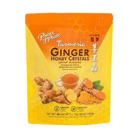 Prince Of Peace ginger honey crystals 60-sachet value pack for hot or cold drinks