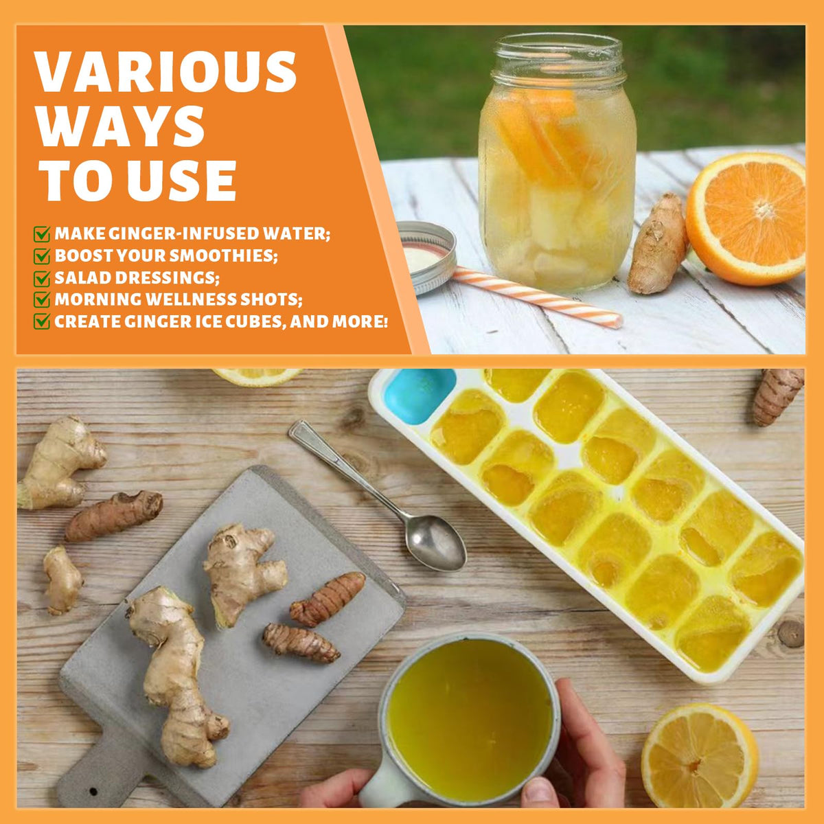 Prince Of Peace Ginger Organic Ginger Juice served with a dish for a flavor boost.