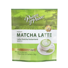 Prince Of Peace Matcha Latte packaging shows 24 sachets ready for office mornings