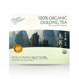 Prince Of Peace oolong tea bags in a 200-count box for family sharing.