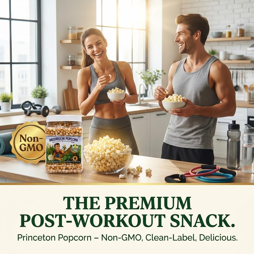Princeton Popcorn Signature Easy Pop, 32 oz bag ready for sharing.