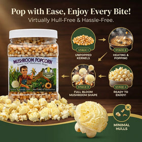 Princeton Pop Signature Easy Pop kernels on the counter, ready to pop with fewer hulls.