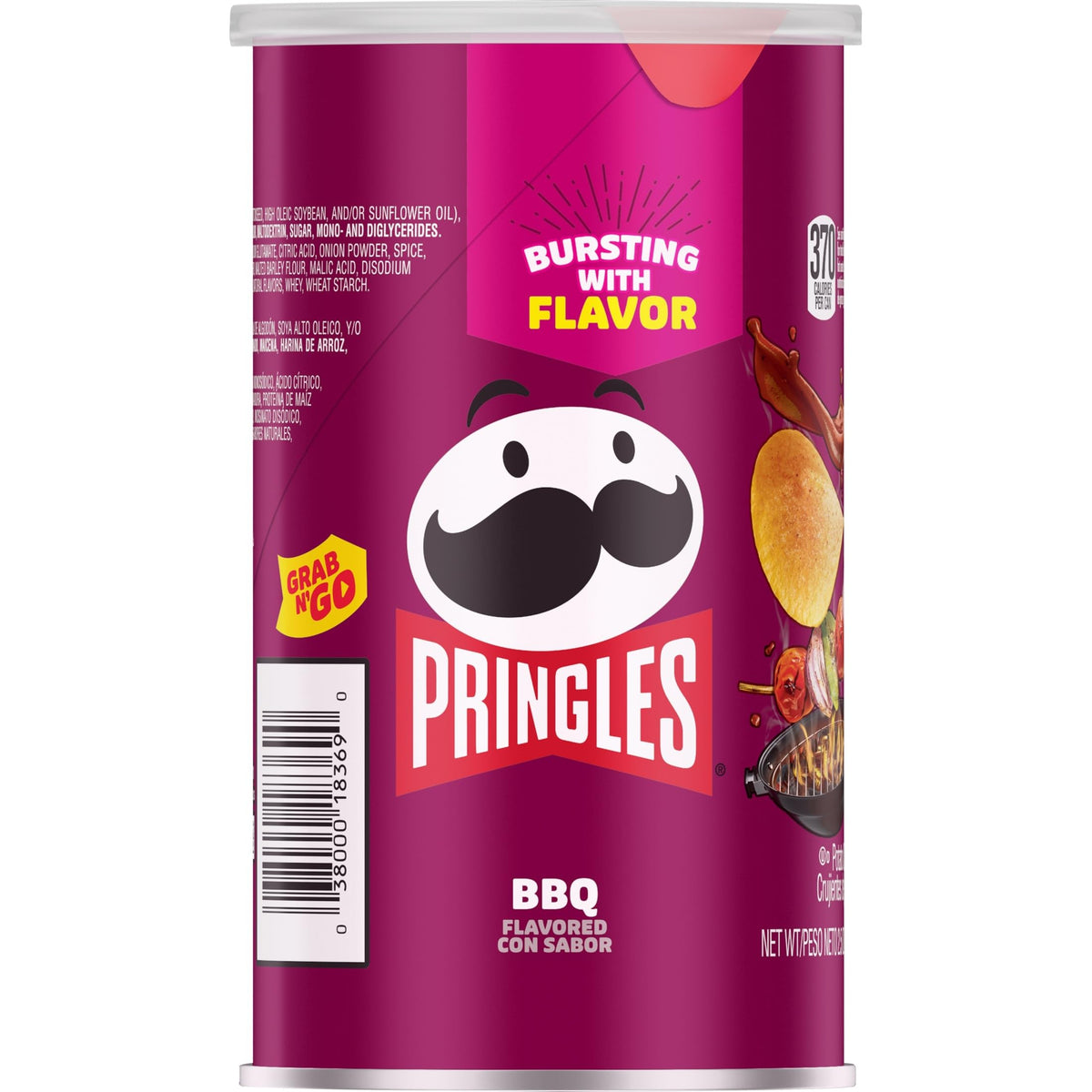 Desk-side Pringles BBQ Potato Crisps for quick breaks at work