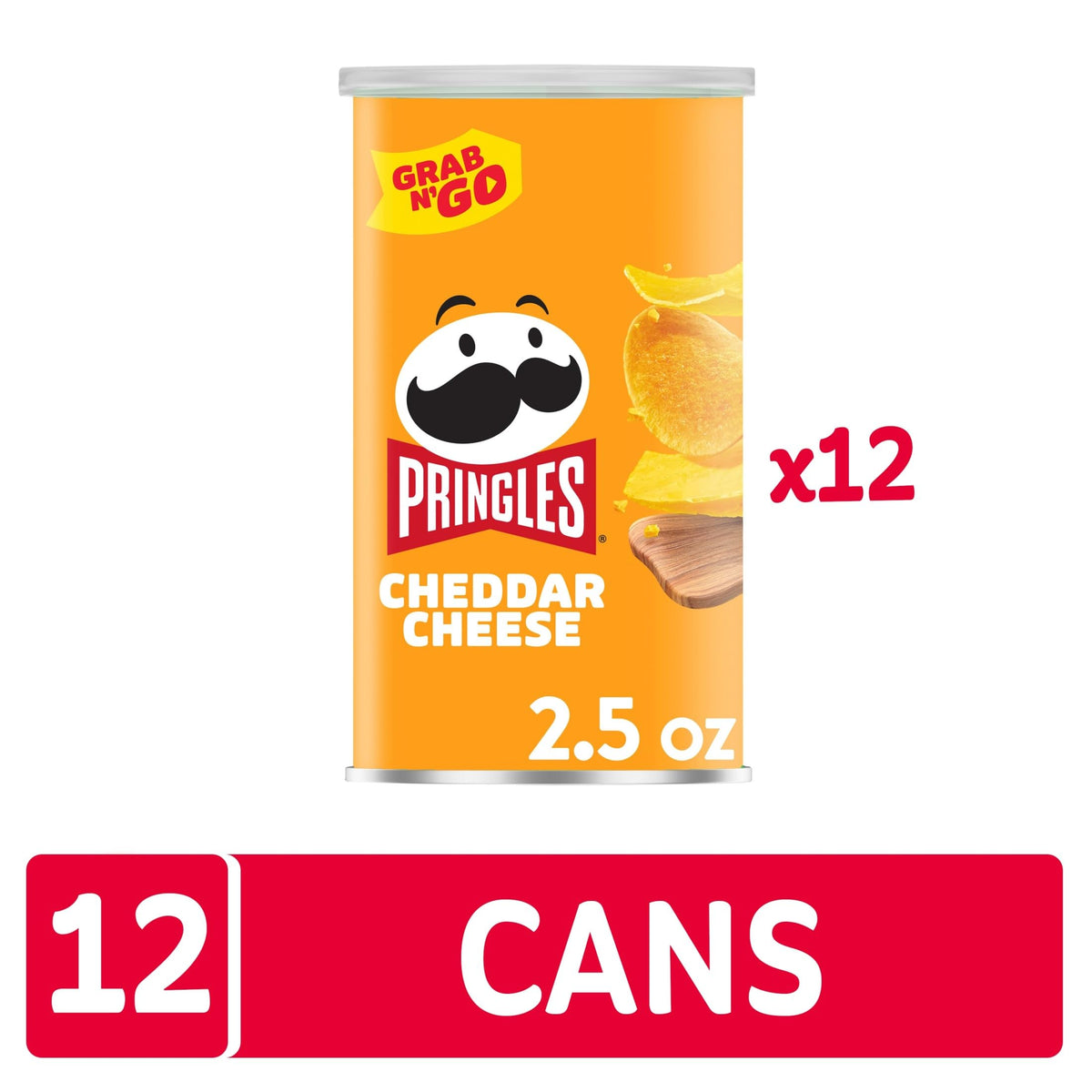 Stackable Pringles can ready for office breaks and game nights.