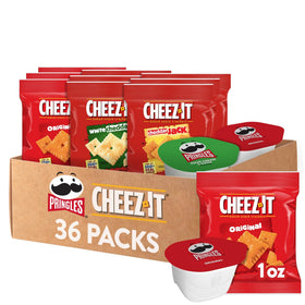 Pringles and Cheez-It variety-pack box for family-friendly snacking