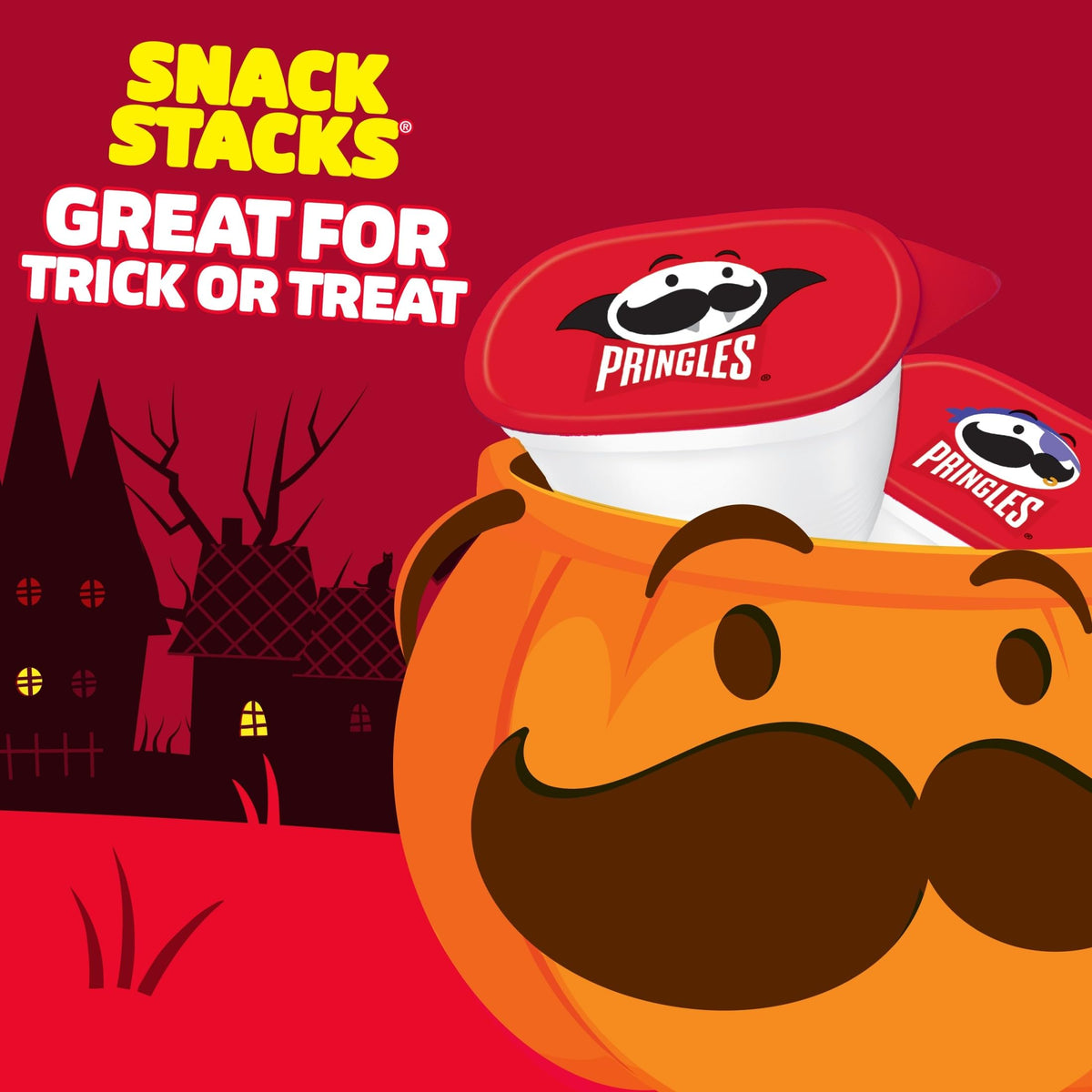 Pringles Halloween packaging cup adds festive vibes to gatherings.