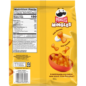 Pringles Mingles multi-pack stack displays six bags for sharing.