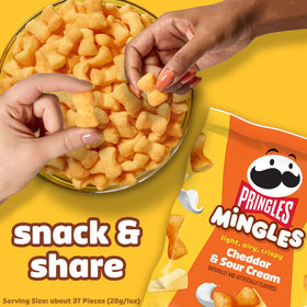 Pringles Mingles on-the-go pack illustrates convenient, portable snacking.