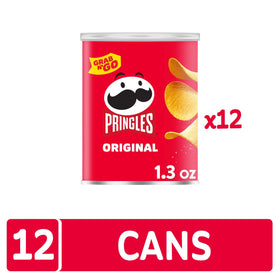 Pringles Original pack in lunchbox; convenient size for school snacks.