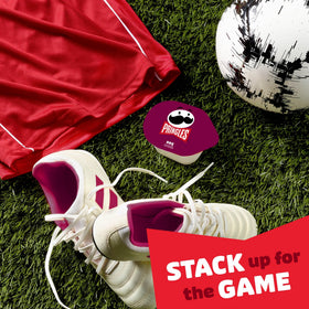Pringles Snack Stacks BBQ Cup, smoky flavor for game day.