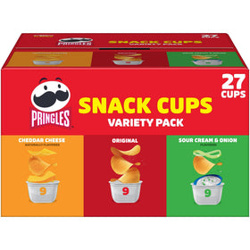 Pringles Snack Stacks cups on display for quick on-the-go snacking.