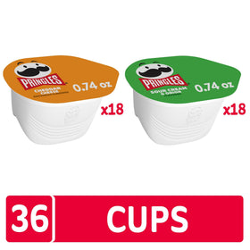 Pringles Snack Stacks sour cream and onion cups for classic flavor variety