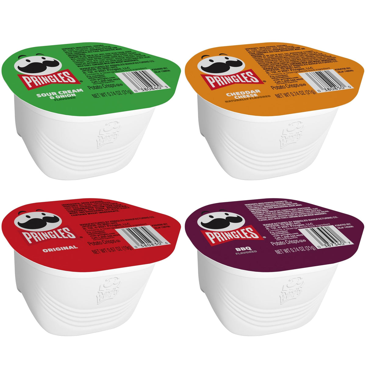 Pringles Snack Stacks Variety Case, 36 cups of flavor variety.