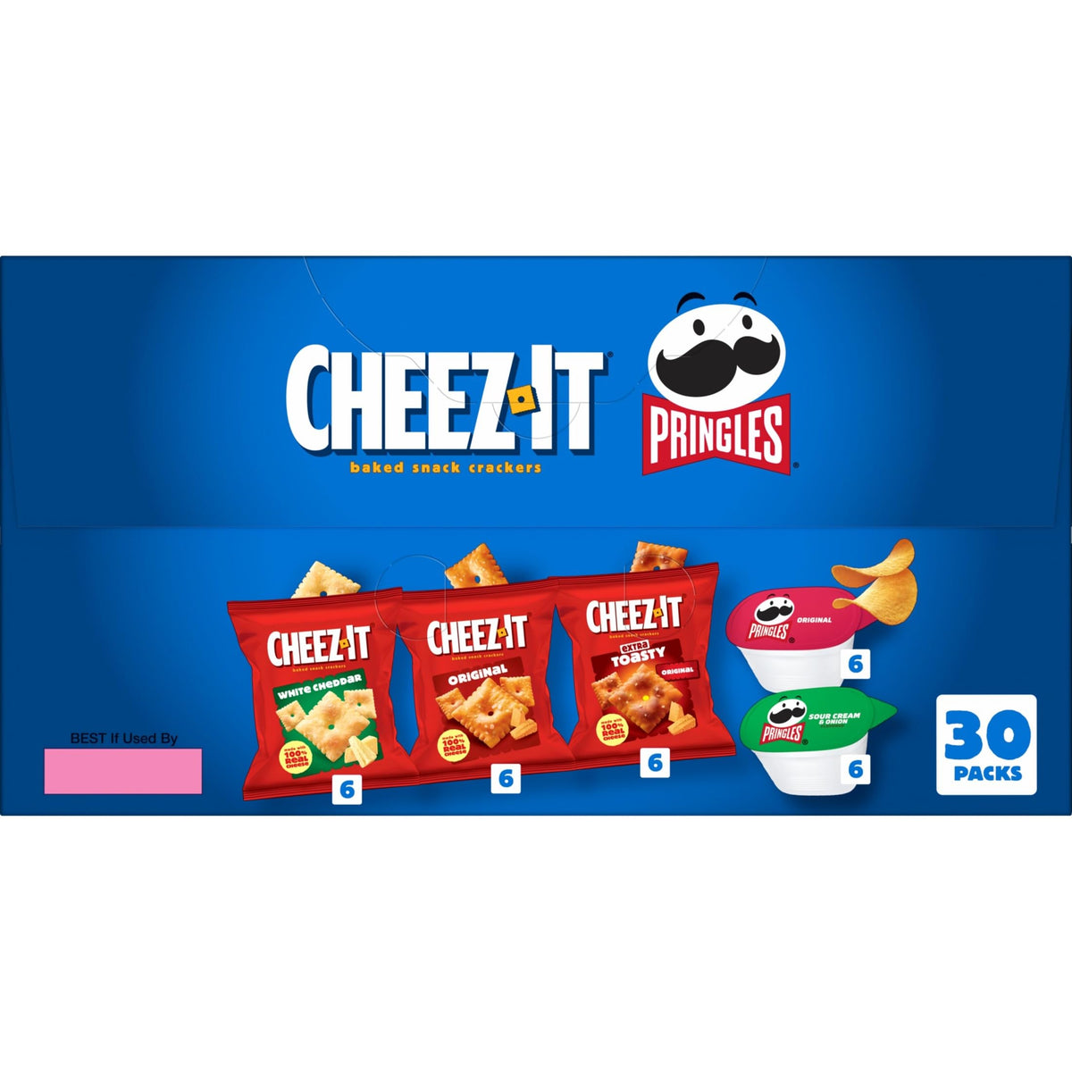 Pringles Sour Cream and Onion snack with savory zing for road trips.