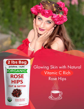 Pristine Nutri European wildcrafted rosehips for robust aroma and natural color.