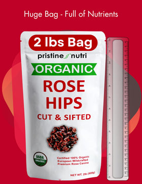 Pristine Nutri seedless rosehips 95% feature for smooth brews and consistent flavor.