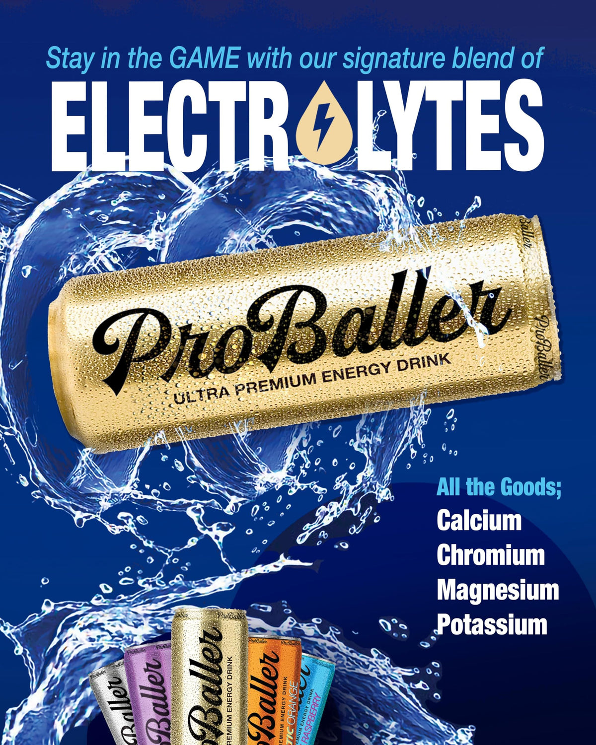 NSF Certified for Sport badge on PROBALLER packaging.
