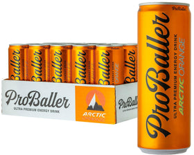 ProBaller orange pack shot for on-the-go energy before training.
