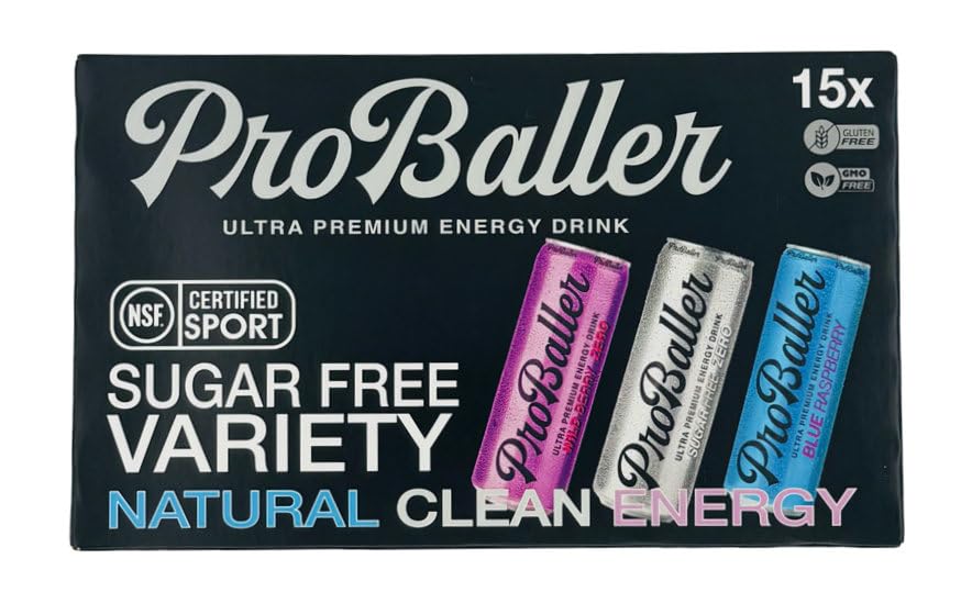 Proballer taste profile delivers crisp, refreshing finish for pre- and during-workout use.