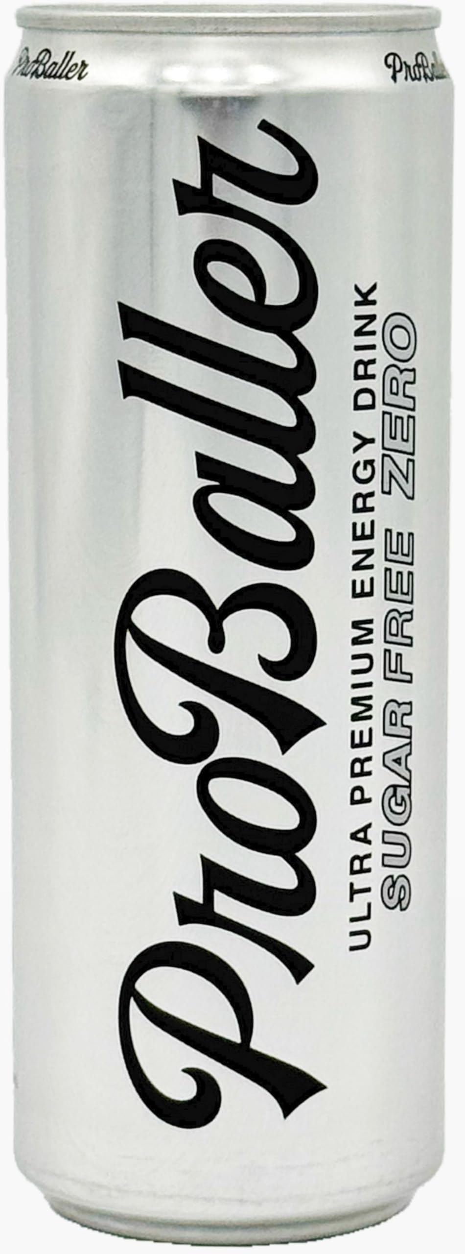 ProBaller Zero Sugar label for sugar-free option.