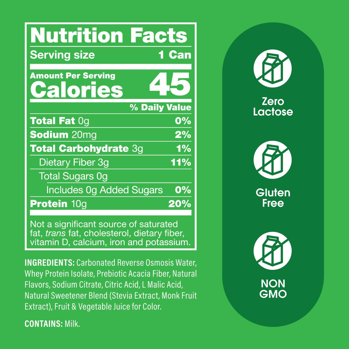 Proda Sparkling Protein Soda with fiber note supports balanced snacking