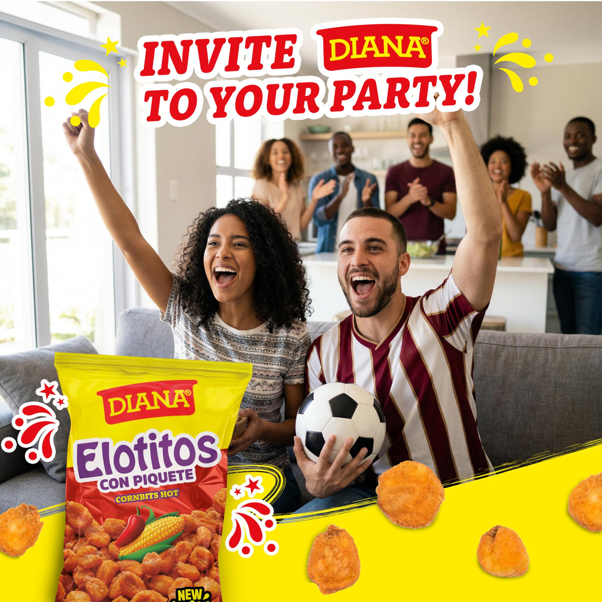 Individual Diana Elotitos bag showing dense crunch and toasted corn flavor