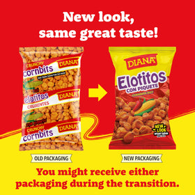 Eight-pack Diana Elotitos on a pantry shelf, convenient snack option