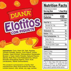 Diana Elotitos crunch corn kernels close-up with fire-roasted texture and bold piquete spice