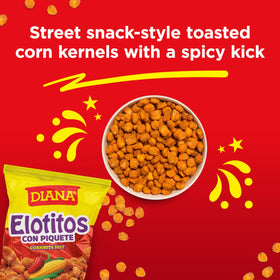 Open bag showing crunchy kernels ideal for dips and casual eating